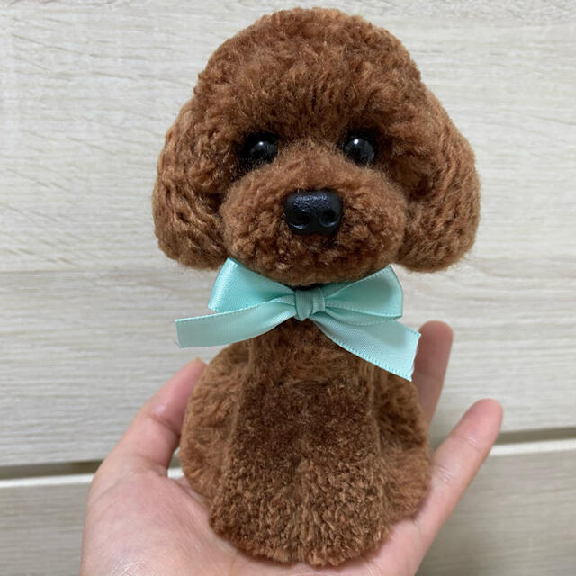 動物ぽんぽん　トイプードル　ブラウン ハンドメイドのハンドメイド その他(その他)の商品写真