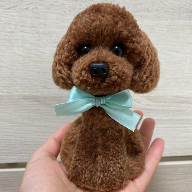 動物ぽんぽん　トイプードル　ブラウン ハンドメイドのハンドメイド その他(その他)の商品写真