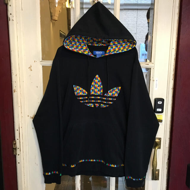 オシャレ★レア★adidas トレフォイル パーカー★HipHop★ストリート | フリマアプリ ラクマ