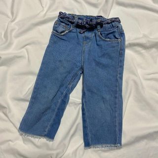 ザラキッズ(ZARA KIDS)のZARA Baby フリンジワイドデニムパンツ(パンツ/スパッツ)