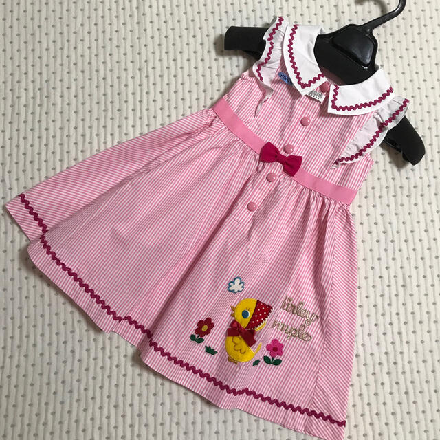 シャーリーテンプル ひよこ お散歩 ワンピース 110キッズ服女の子用(90cm~)