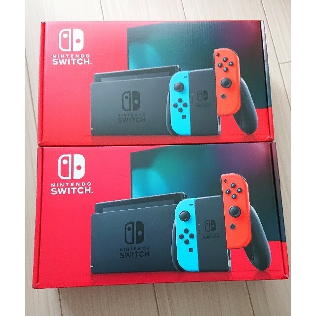 新品未開封 任天堂スイッチ 本体 クーポン付き 店舗印なし switch ネオン