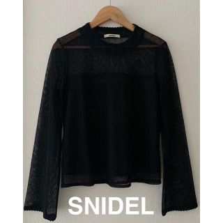 スナイデル(SNIDEL)の【本日限定セール！！】SNIDEL ドットシースルーブラウス【美品】(シャツ/ブラウス(長袖/七分))