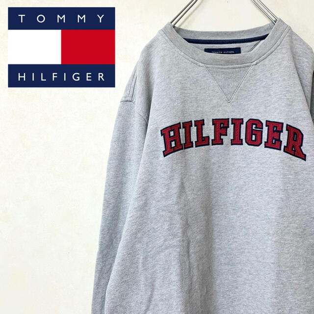 TOMMY HILFIGER 90年代 スウェット トレーナー ロゴ ゆるだぼ | フリマアプリ ラクマ