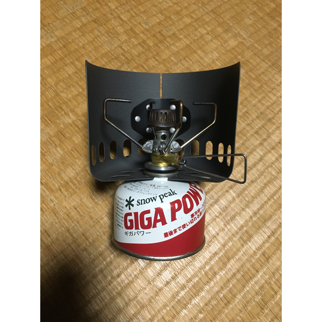 スノーピーク ギガパワーストーブ 地 GS-100 旧モデル ガス缶付き