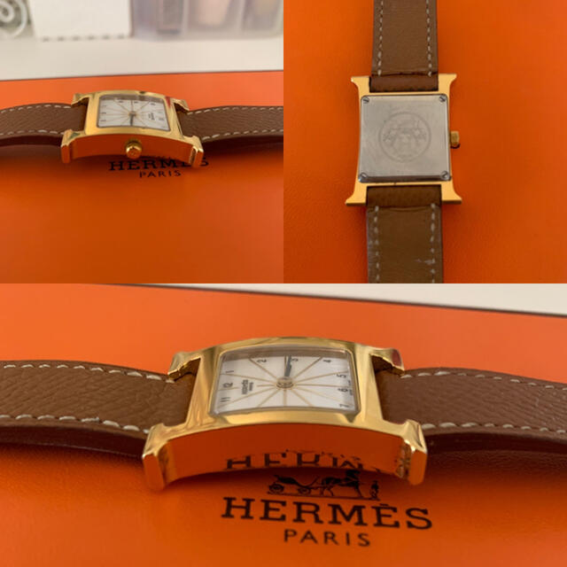 Hermes(エルメス)のHERMES エルメス Ｈウォッチ 腕時計 HH1.210 替ベルト付き レディースのファッション小物(腕時計)の商品写真