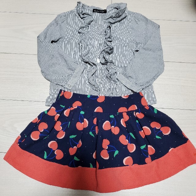 BeBe(ベベ)のベベ★キッズブラウス★100cm キッズ/ベビー/マタニティのキッズ服女の子用(90cm~)(ブラウス)の商品写真