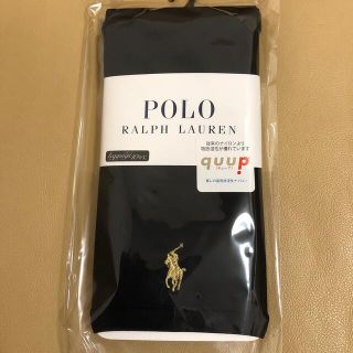 ポロラルフローレン(POLO RALPH LAUREN)の新品　レディース  ポロラルフローレン　10分丈黒レギンス　M〜L寸　日本製(レギンス/スパッツ)