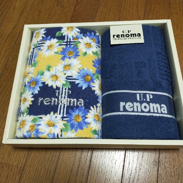 U.P renoma(ユーピーレノマ)のU.P renoma フェイスタオルセット インテリア/住まい/日用品の日用品/生活雑貨/旅行(タオル/バス用品)の商品写真