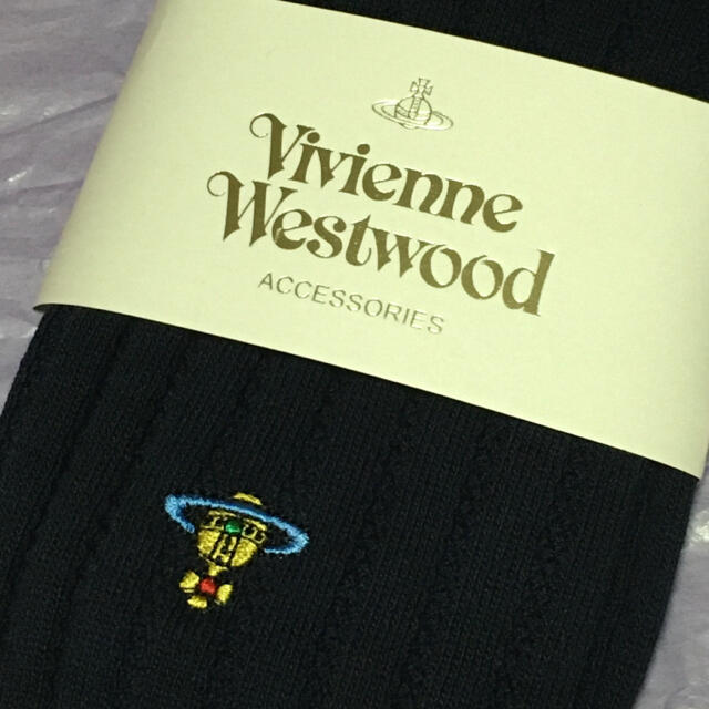 Vivienne Westwood(ヴィヴィアンウエストウッド)の【新品】ヴィヴィアンウエストウッド 靴下 ソックス☆紺 ネイビー 23〜24cm レディースのレッグウェア(ソックス)の商品写真