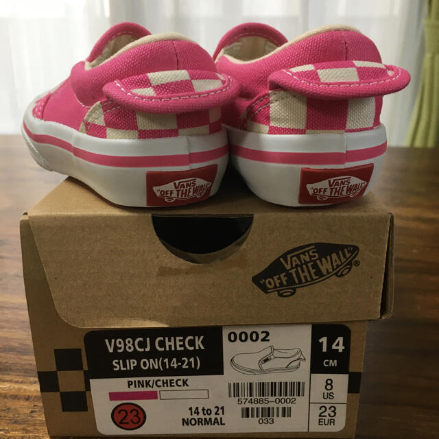 VANS(ヴァンズ)のvansキッズ用スリッポン14cm キッズ/ベビー/マタニティのベビー靴/シューズ(~14cm)(スリッポン)の商品写真