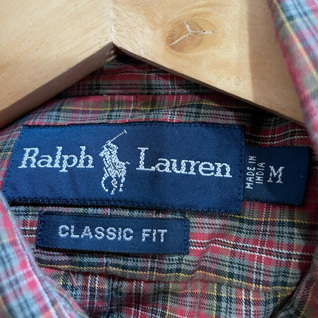 Ralph Lauren(ラルフローレン)の90s ラルフローレン 半袖 チェックシャツ メンズM メンズのトップス(シャツ)の商品写真