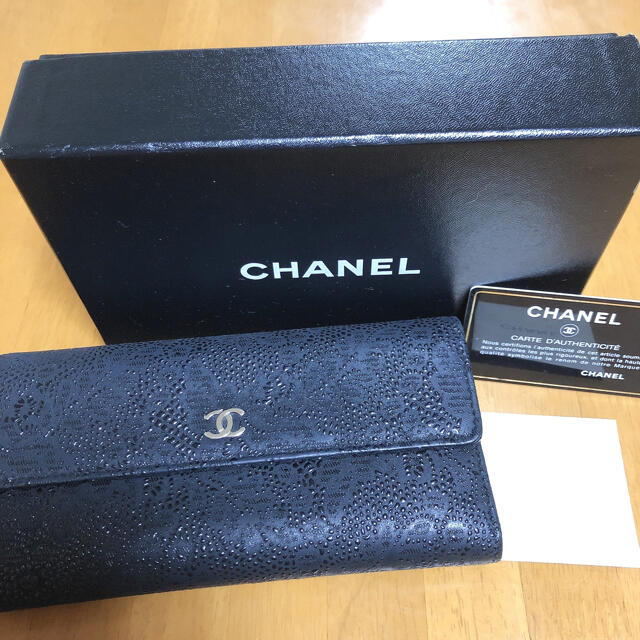 CHANEL 長財布 レースイズモア - 財布