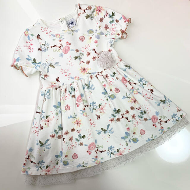 PETIT BATEAU(プチバトー)のdafu様専用♡美品 プチバトー ワンピース 2点お纏め18m＆24m キッズ/ベビー/マタニティのベビー服(~85cm)(ワンピース)の商品写真