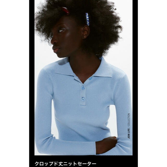 ZARA(ザラ)のZARA クロップド丈ニットセーター レディースのトップス(ニット/セーター)の商品写真