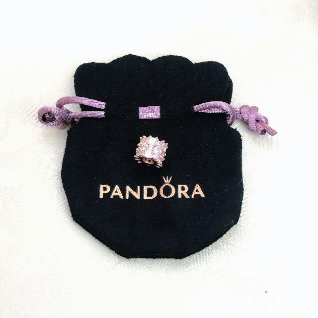 新品PANDORA パンドラ チャーム スパークリング ピンク＆ゴールド 14K