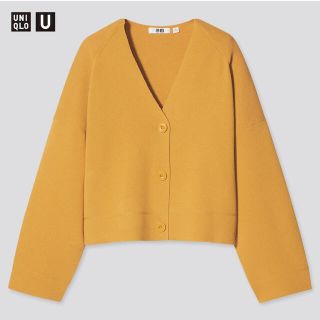 ユニクロ(UNIQLO)の★今期新品 完売品 UNIQLOU ユニクロユー ミラノリブＶネックカーディガン(カーディガン)