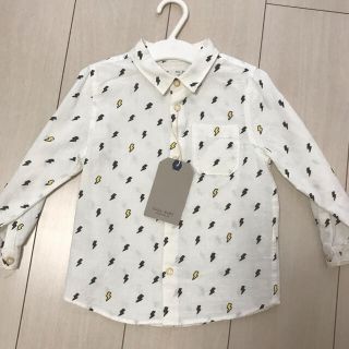 ザラキッズ(ZARA KIDS)の新品未使用☆タグ付き【ZARA Baby】プリント柄シャツ＊長袖(ブラウス)