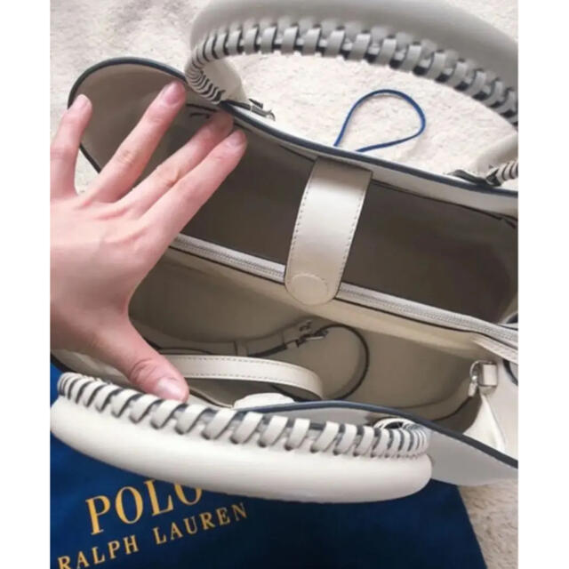 POLO RALPH LAUREN(ポロラルフローレン)のab様　ポロ ラルフローレン レザー サッチェル レディースのバッグ(ハンドバッグ)の商品写真