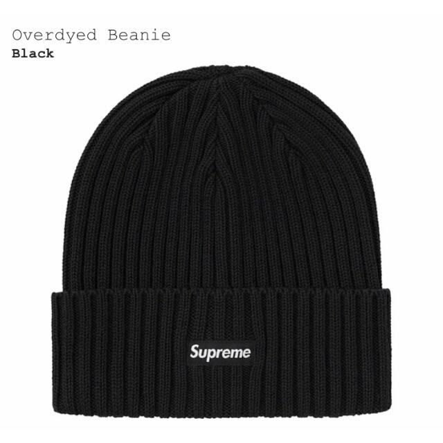 Supreme - Supreme Over dyed Beanie 黒　21ss新品ビーニー