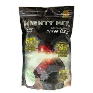 MIGHTY HIT 生分解性 バイオ BB弾 0.25g 4000発 1kg(個人装備)