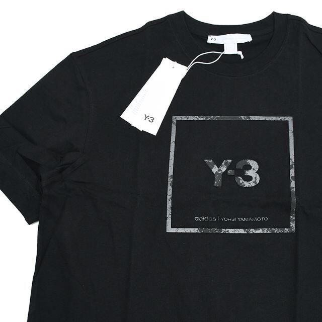 メンズY-3 ワイスリー ブラック半袖Tシャツ GV6060  M