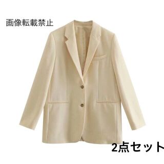 ザラ(ZARA)の🌼春新作💐3843◆2点セット ジャケット パンツ セットアップ バラ可能(テーラードジャケット)