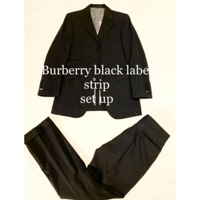 BLACK BURBERRY LABEL ブラック strip setup blacklabel 【美品】Burberry - セットアップ 超激安