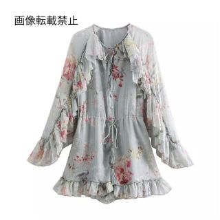 ザラ 花柄 サロペット/オーバーオール(レディース)の通販 58点 | ZARA ...