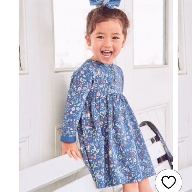 NEXT(ネクスト)のボタンスルー ジャージーワンピース 12〜18Months キッズ/ベビー/マタニティのベビー服(~85cm)(ワンピース)の商品写真