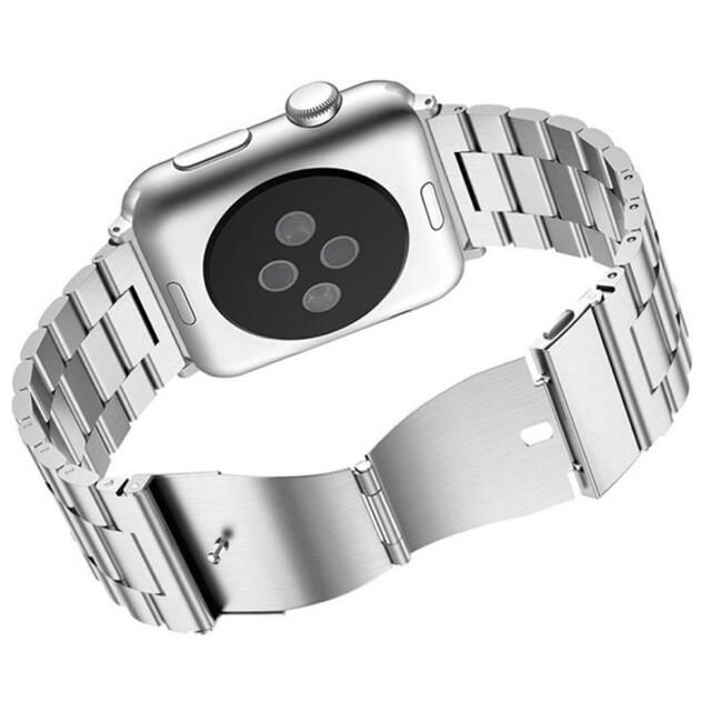 即購入可◎Apple Watch バンド ベルトステンレス 38/40 シルバー メンズの時計(金属ベルト)の商品写真
