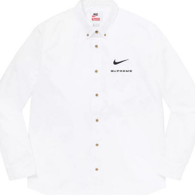 Supreme®/Nike® Cotton Twill Shirt 白Sサイズのサムネイル