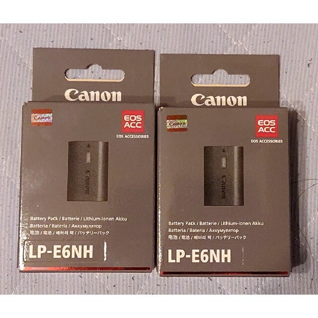 Canon 純正バッテリー LP-E6NH 2個セット 日本未入荷!入手困難! スマホ ...