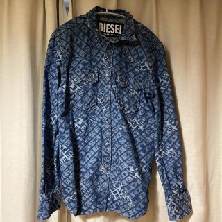 ディーゼル(DIESEL)のDIESEL ロゴ総柄デニムシャツ(シャツ)