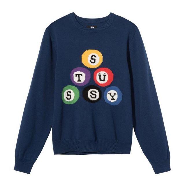 STUSSY(ステューシー)のサイズ M Stussy billiard sweater 新品未使用 メンズのトップス(ニット/セーター)の商品写真