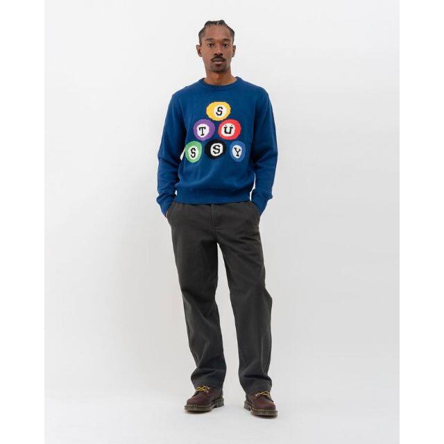 STUSSY(ステューシー)のサイズ M Stussy billiard sweater 新品未使用 メンズのトップス(ニット/セーター)の商品写真