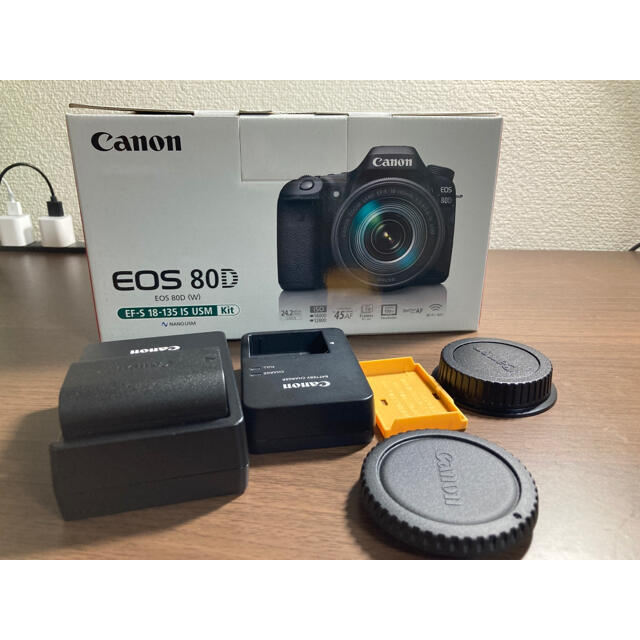 Canon(キヤノン)の【美品】EOS 80D 18-135mmレンズキット スマホ/家電/カメラのカメラ(デジタル一眼)の商品写真