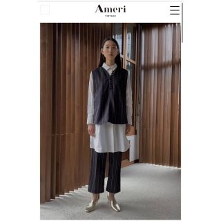 アメリヴィンテージ(Ameri VINTAGE)の2WAY LOGO STRIPE STRAIGHT PANTS(カジュアルパンツ)