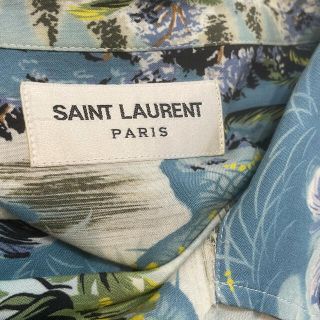 超名作 希少 美品 16ss サンローラン アロハシャツ 38 ディオールオム 超名作 希少 美品 16ss サンローラン アロハシャツ 38 ディオールオム