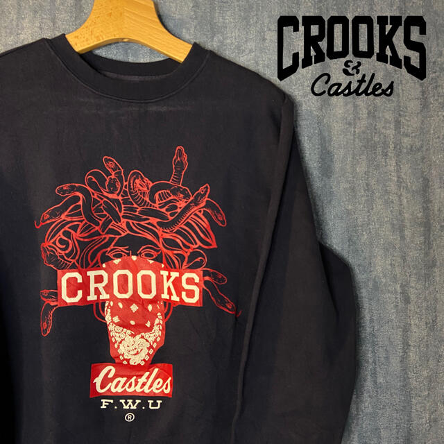 Supreme(シュプリーム)のCROOKS&CASTLES  F.W.U メデューサ　バンダナ　トレーナー メンズのトップス(スウェット)の商品写真