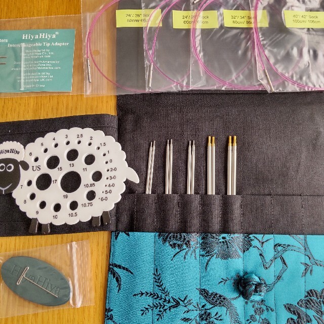 翌日配送可 HiyaHiyaヒヤヒヤ シャープ 付け替え輪針 Sock Set 靴下用