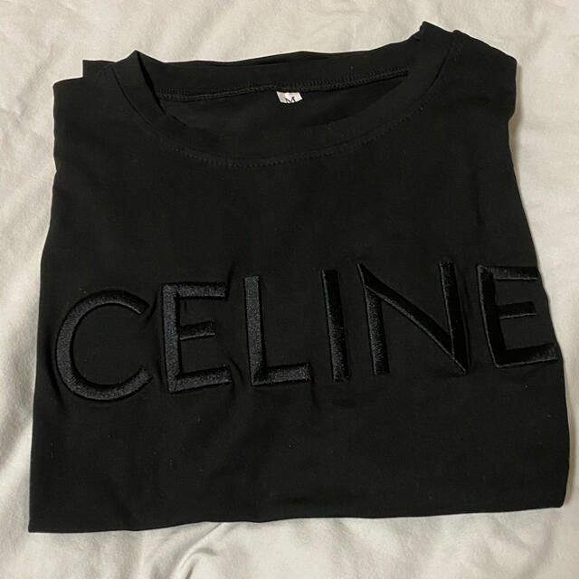 CELINE? 半袖Tシャツ ブラック 黒 M  レディースのトップス(Tシャツ(半袖/袖なし))の商品写真