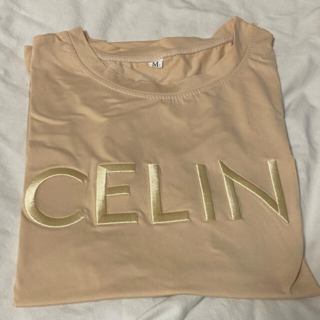 CELINE？ 半袖Tシャツ ベージュ M レディースのトップス(Tシャツ(半袖/袖なし))の商品写真