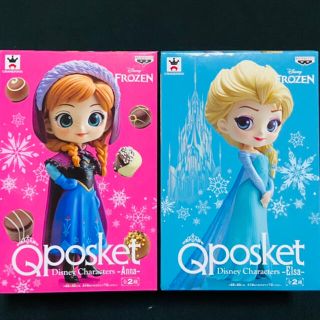 バンプレスト(BANPRESTO)のレア❄Qposket❄アナ＆エルサ❄ノーマル２体set(SF/ファンタジー/ホラー)