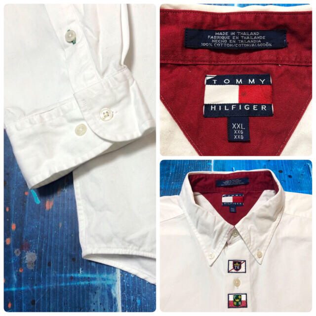 TOMMY HILFIGER(トミーヒルフィガー)のhs30様【トミーヒルフィガー】国旗柄刺繍ロゴビッグシャツ&ノーカラーシャツ メンズのトップス(シャツ)の商品写真