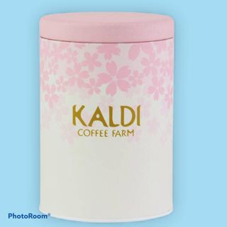 カルディ(KALDI)のカルディ　KALDI　春のキャニスター缶&コーヒー　メジャースプーン2点セット(容器)