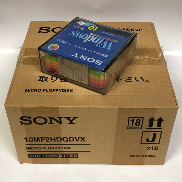 SONY　フロッピーディスク  10MF2HDQDVX ５色！ １００枚！