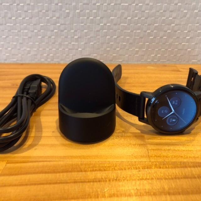 Motorola(モトローラ)のMotorola(モトローラー) Moto 360 2Nd Gen Black スマホ/家電/カメラのスマートフォン/携帯電話(その他)の商品写真