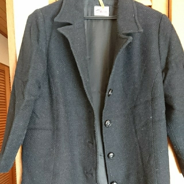 極美品】cojana カシミヤ×ウールロングコート 黒 22さ389 1GOnMP03bL
