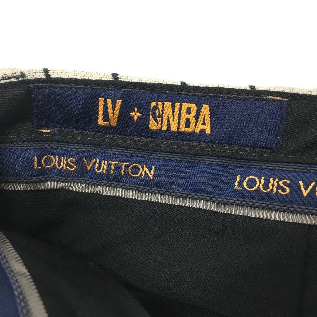 LOUIS VUITTON(ルイヴィトン)のルイヴィトン LOUIS VUITTON NBAコラボ センタープレスパンツ スラックス パンツ ウール グレー×ブラック 未使用 メンズのパンツ(その他)の商品写真